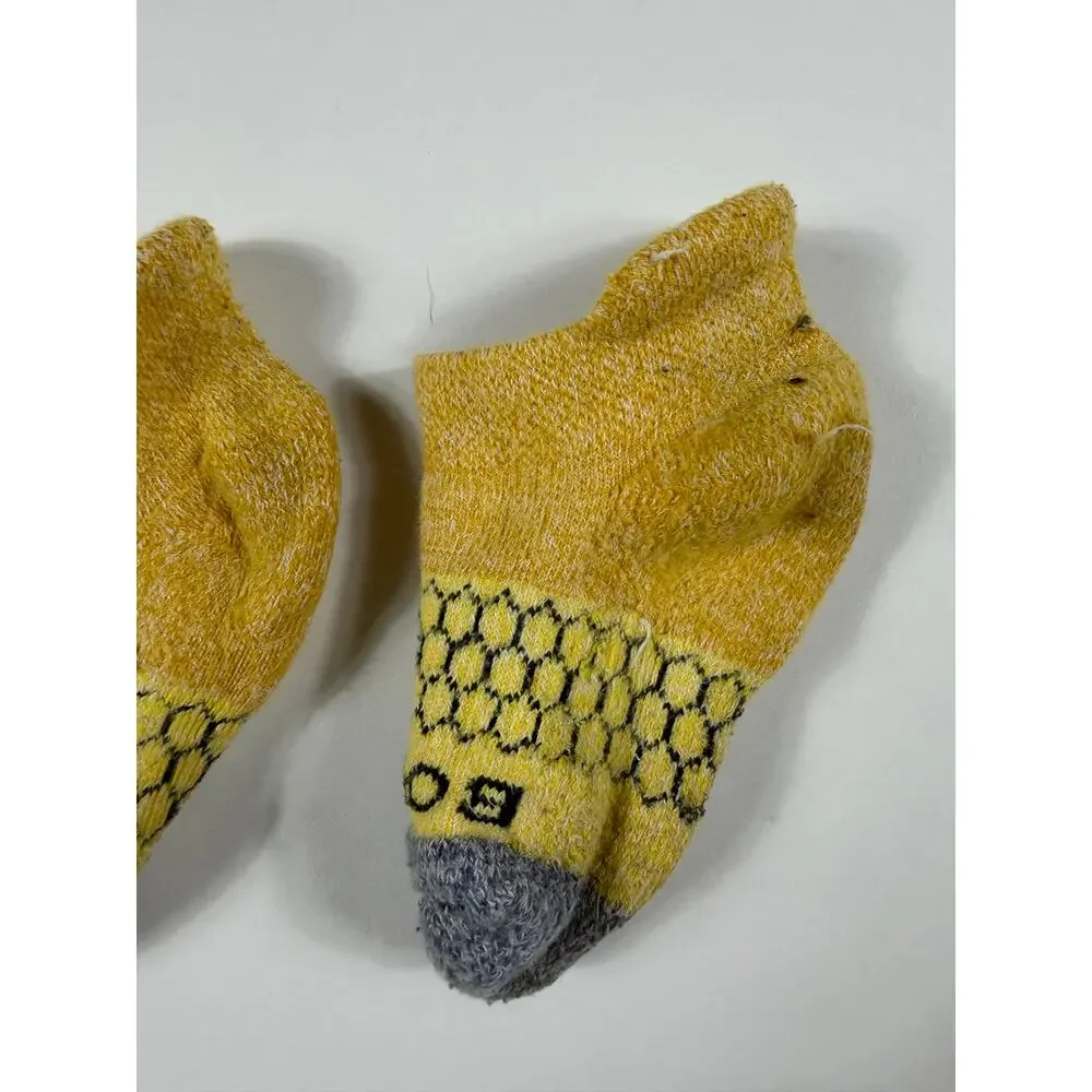 Bombas Yellow Performance Ankle Socks Toddler Size Toddler 1-3 years